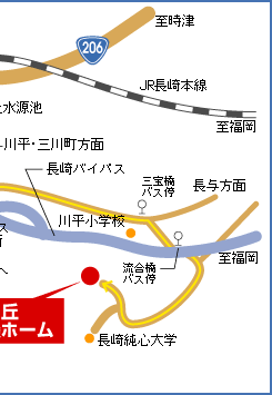 恵の丘長崎原爆ホーム位置図2