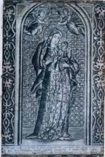 銅版画「セビリアの聖母」
