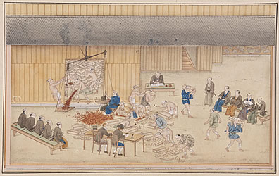 『長崎諸役場絵図』所収出島図