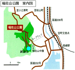 稲佐山広域地図