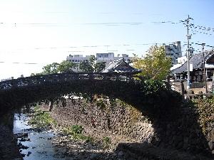 中島川の古町橋と光永寺2