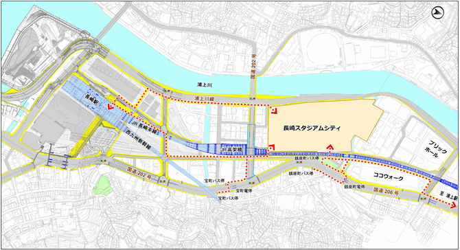 歩行者動線