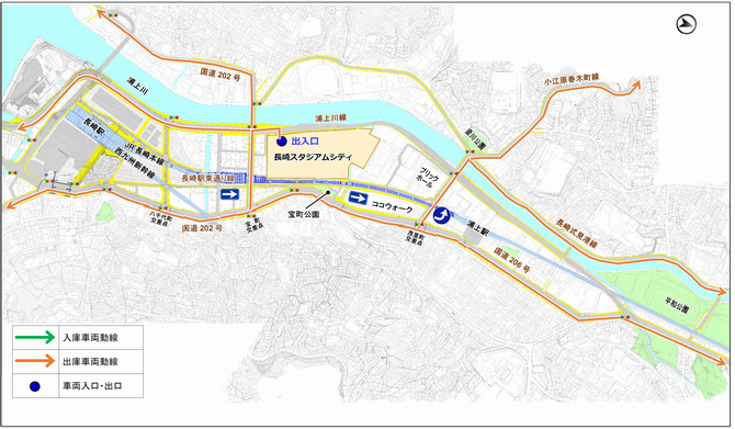 車両動線（出庫）