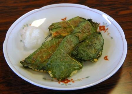魚のすり身と豆腐の青しそ巻き
