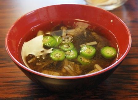 もずく汁（ながさき味わいの匠「まんま」提供）