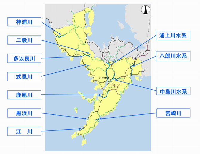 ハザードマップ作成河川位置図
