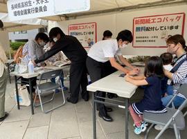 新聞紙を使ったエコバッグ作り