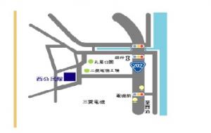 西公民館周辺地図