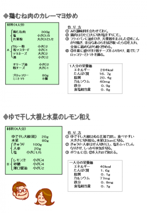 両親学級レシピ2
