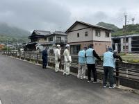 河川の危険個所確認