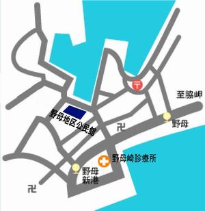 野母地区公民館周辺地図