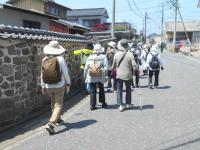 深堀の散策をしている