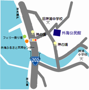 外海公民館周辺地図