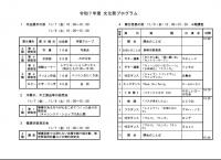 令和7年度文化祭プログラム