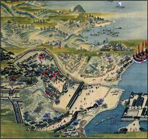 長崎港之図（図1）（長崎歴史文化博物館所蔵）の画像
