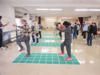 スクエアステップをしている様子