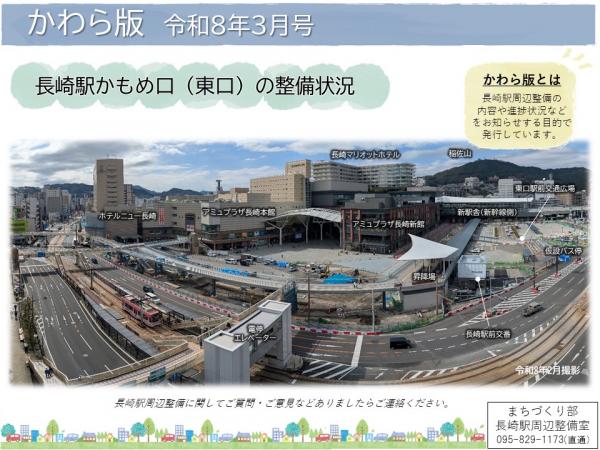 長崎駅周辺を全体的に撮影した画像です