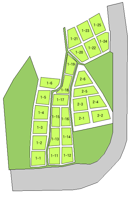 角の尾区画割図