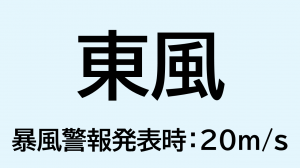 （画像）東風_暴風警報発表時：20ms