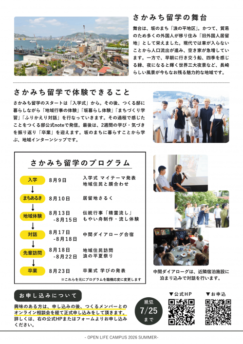 さかみち留学（裏）