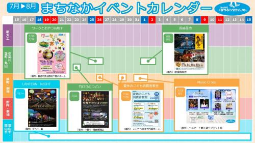 まちなかイベントカレンダー（7.15～8.15）