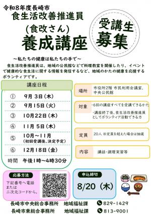 食生活改善推進員の画