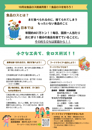 フードドライブチラシ裏
