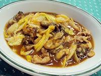 カキと白菜の炒め煮
