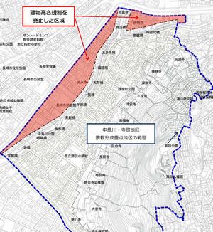 建物高さ規制を廃止した区域の画像