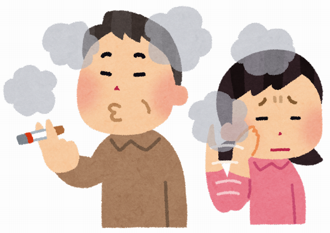 受動喫煙のイラスト