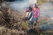 四杖町田舎地区で「おんのべー」（鬼火焚き）が開催されました。（令和2年1月4日）の画像2