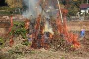 四杖町田舎地区で「おんのべー」（鬼火焚き）が開催されました。（令和2年1月4日）の画像3
