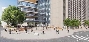 広場・正面玄関を見たイメージ