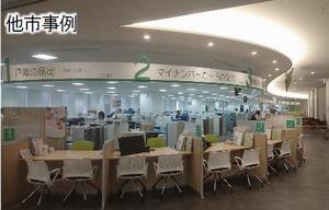 窓口カウンターの他市事例