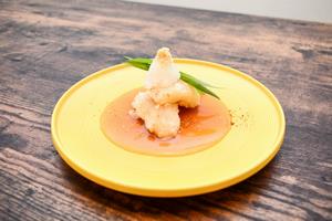 桃の揚げ出し風あんかけの画像