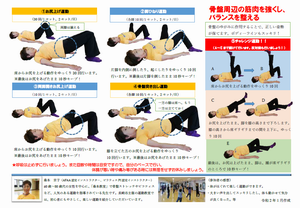 骨盤周辺の筋肉を強くし、バランスを整えるの画像