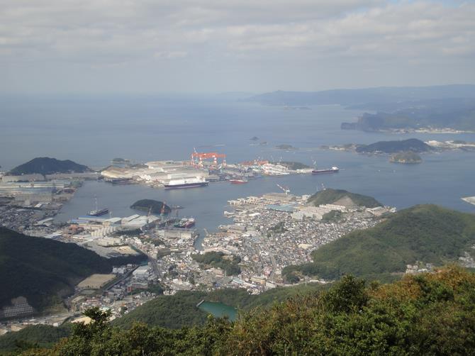 長崎市最高峰！八郎岳からの眺望の画像