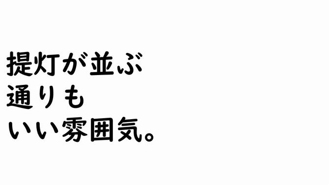 提灯が並ぶ通りもいい雰囲気。の画像