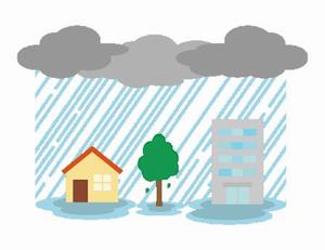 大雨のイラスト