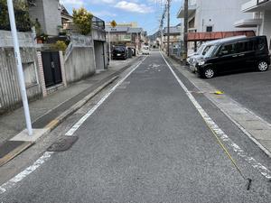 「スクールゾーン」の路面標示の設置（矢上小学校区）整備前の画像
