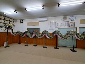松原町に伝わる龍踊の龍の修復の画像1
