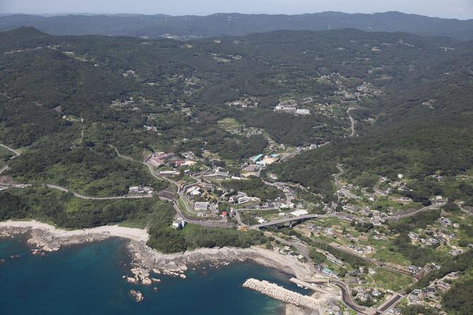 外海の出津集落（空撮）