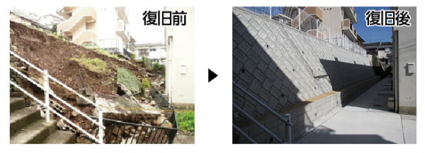 復旧前後の様子