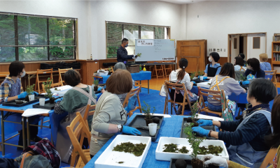 苔玉づくり教室