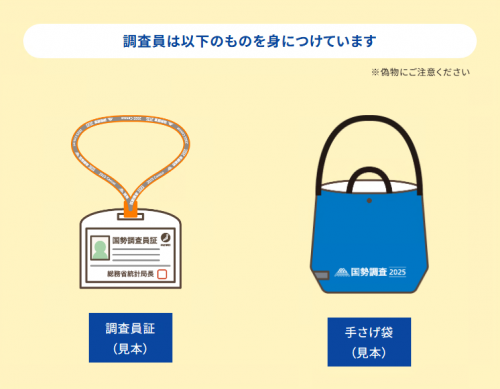 調査員証　手さげ袋