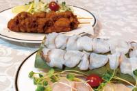 生たこの刺身とたこ串揚げ1,800円