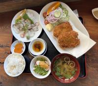 のもたこ刺し・たこ入り揚げかんぼこ定食1,980円