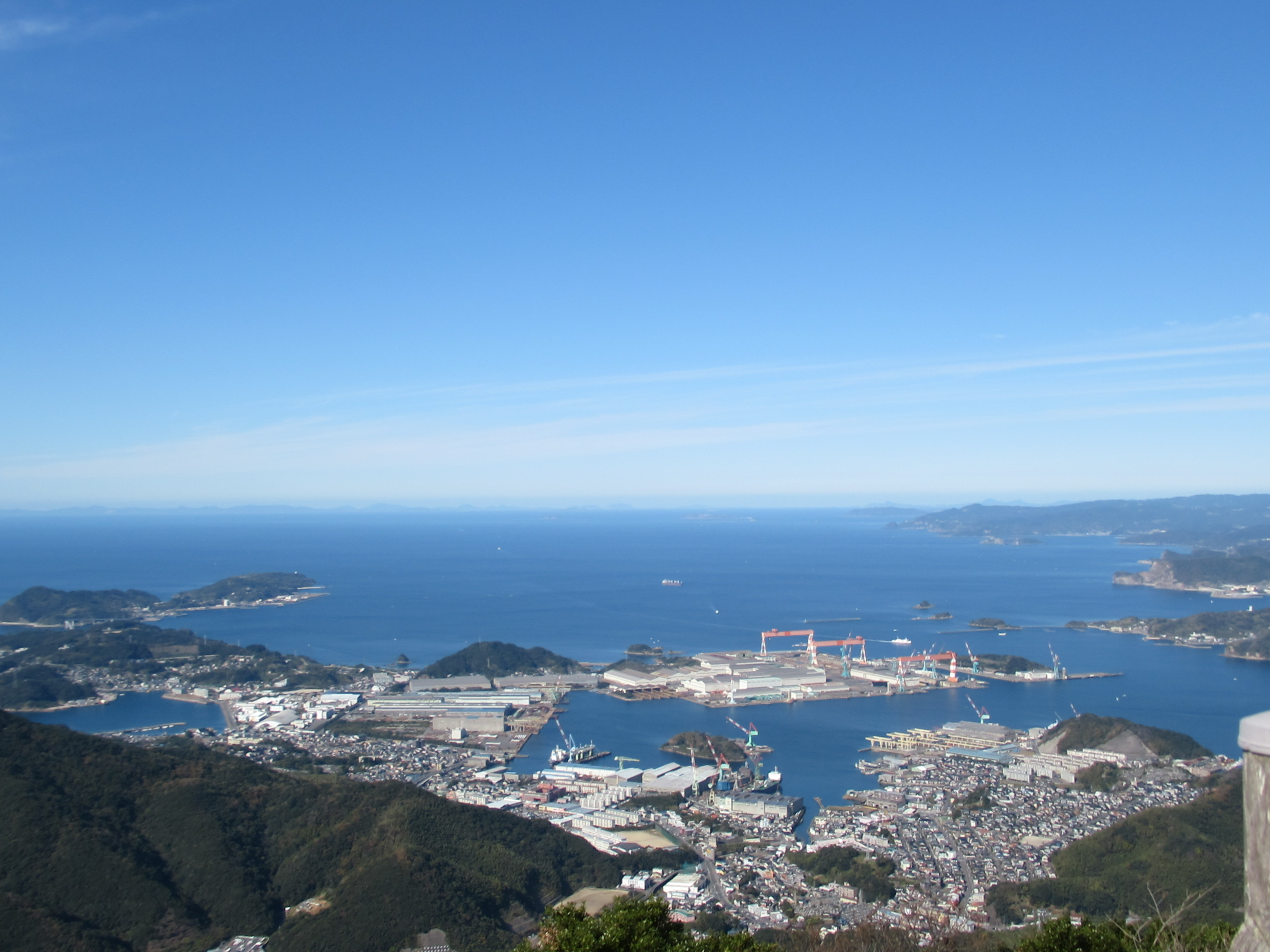 八郎岳からの眺望写真